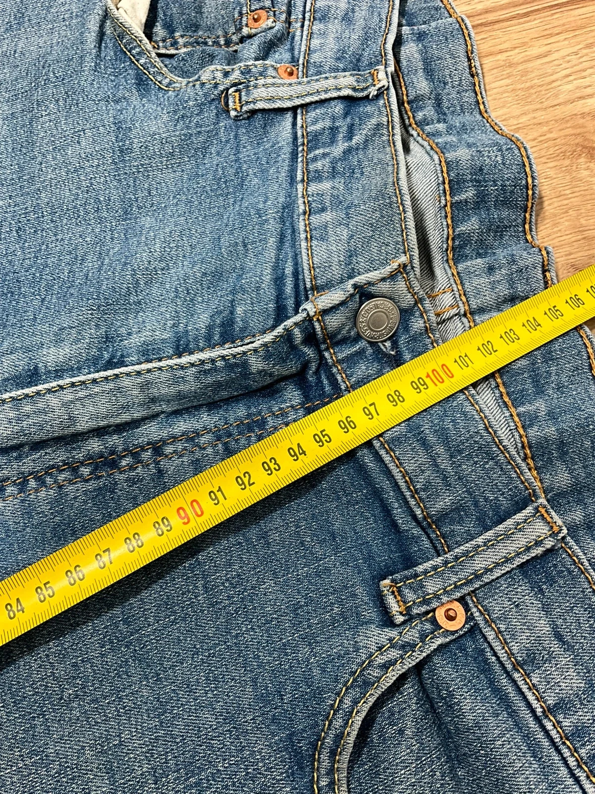 Jean Levi’s Homme Straight W38 L30 Vintage 99% Coton Bleu  Lvh 224 – photo 13